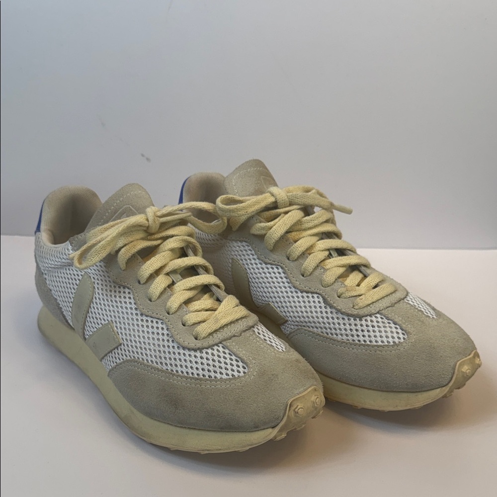 Veja Rio Branco White & Cream Sneakers | Distressed Suede | Size 8 - Picture 3 of 8